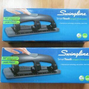 Swingline 3 hole smartouch punch NEW